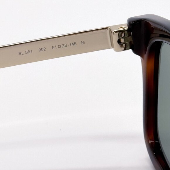 NEW SAINT LAURENT SL 581 002 HAVANA GREEN MEN SUNGLASSES SAINT LAURENT SL581 002 - Picture 9 of 11